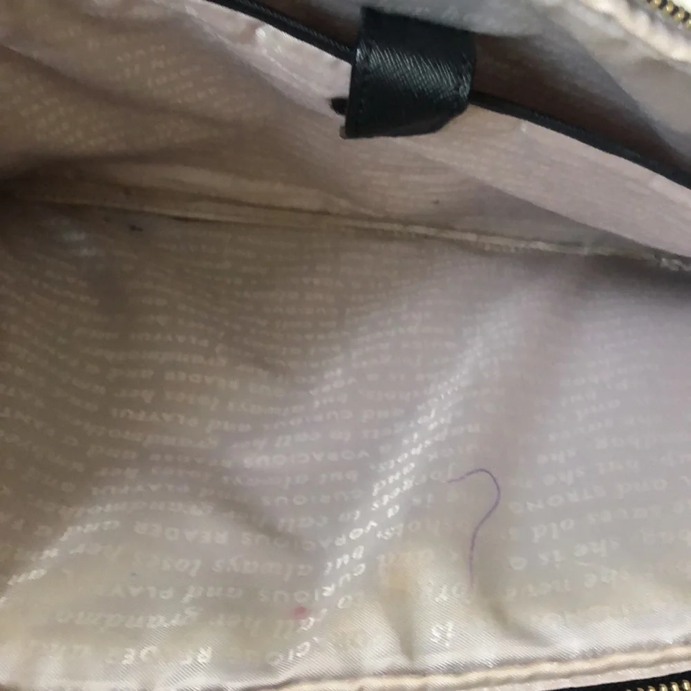 Kate Spade CREAM PATTERN VEGAN LEATHER LAPTOP BAG